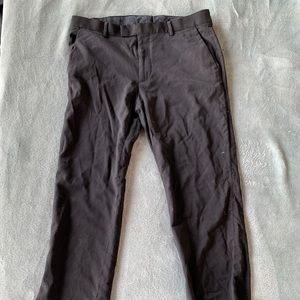 Black slim fit dress pants